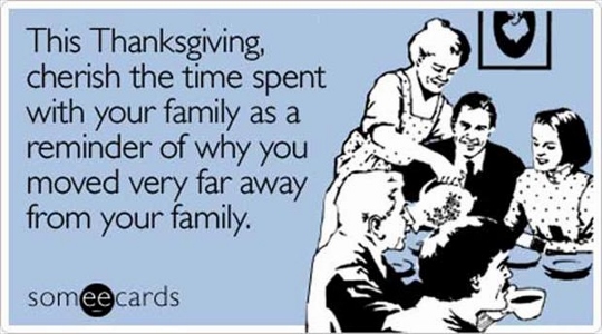 День Благодарения и семья