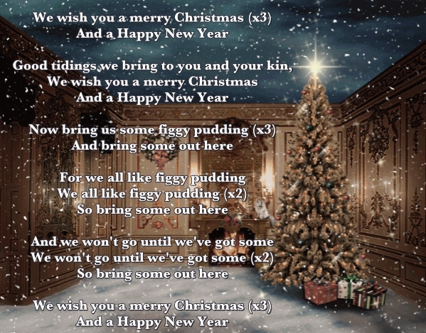 tekst pesni - We wish you a merry Christmas