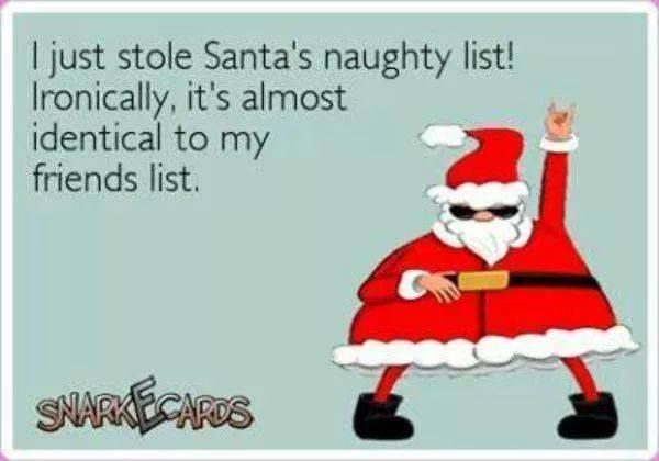 naughty list Санта